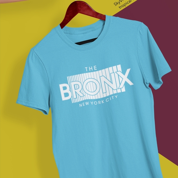 Mens Short Sleeve T-shirt - Color Tropical Blue - Picture 1 of 1